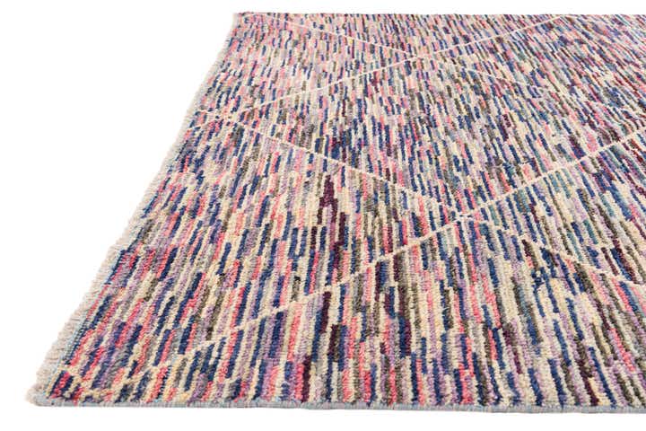 7' 9 x 9' 8 Hand Knotted Moroccan Wool Rug
