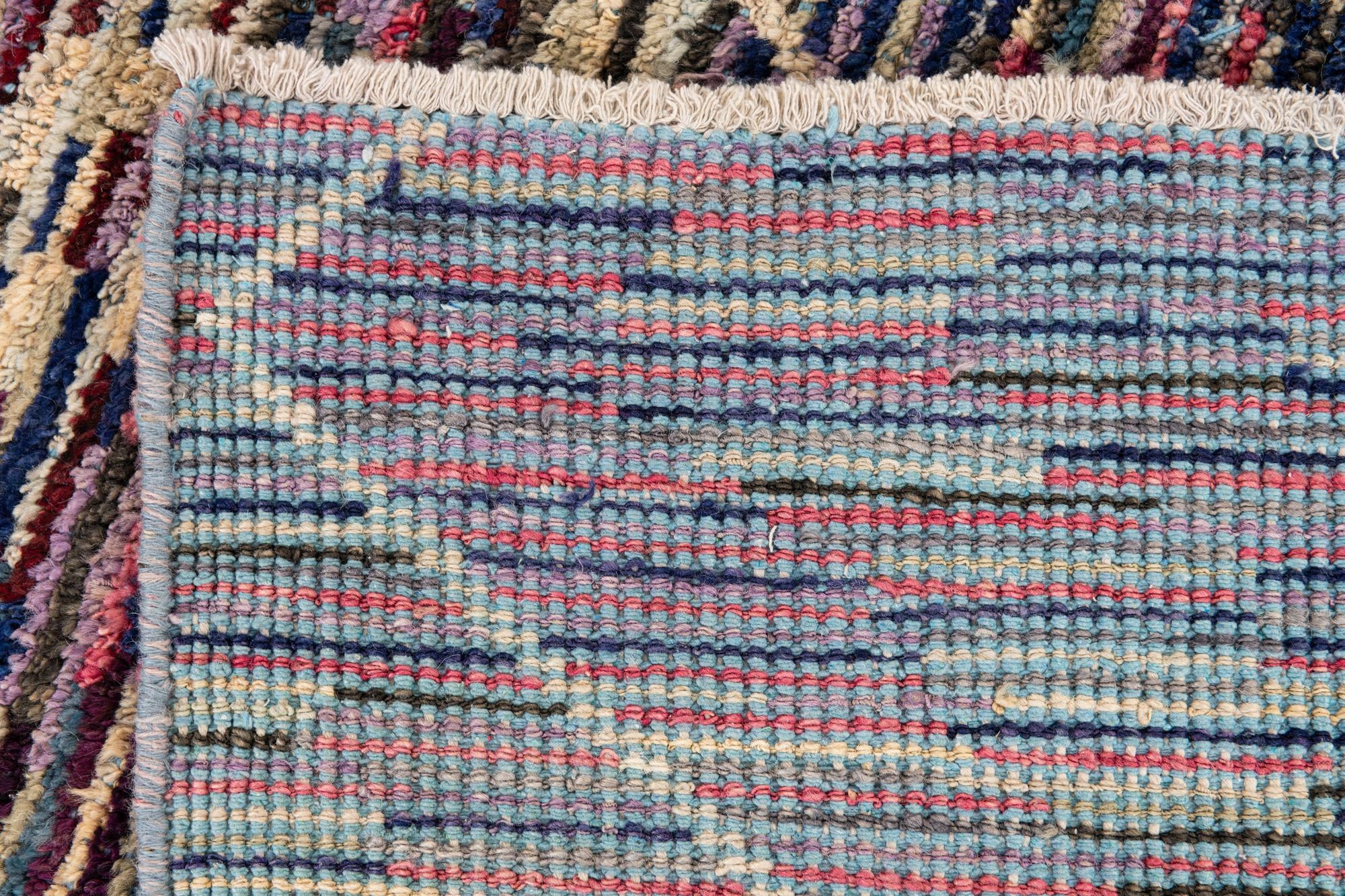 7' 9 x 9' 8 Hand Knotted Moroccan Wool Rug