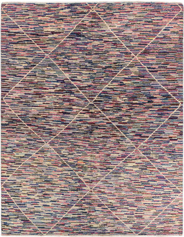 Detail image of 7' 9 x 9' 8 Hand Knotted Moroccan Wool Rug