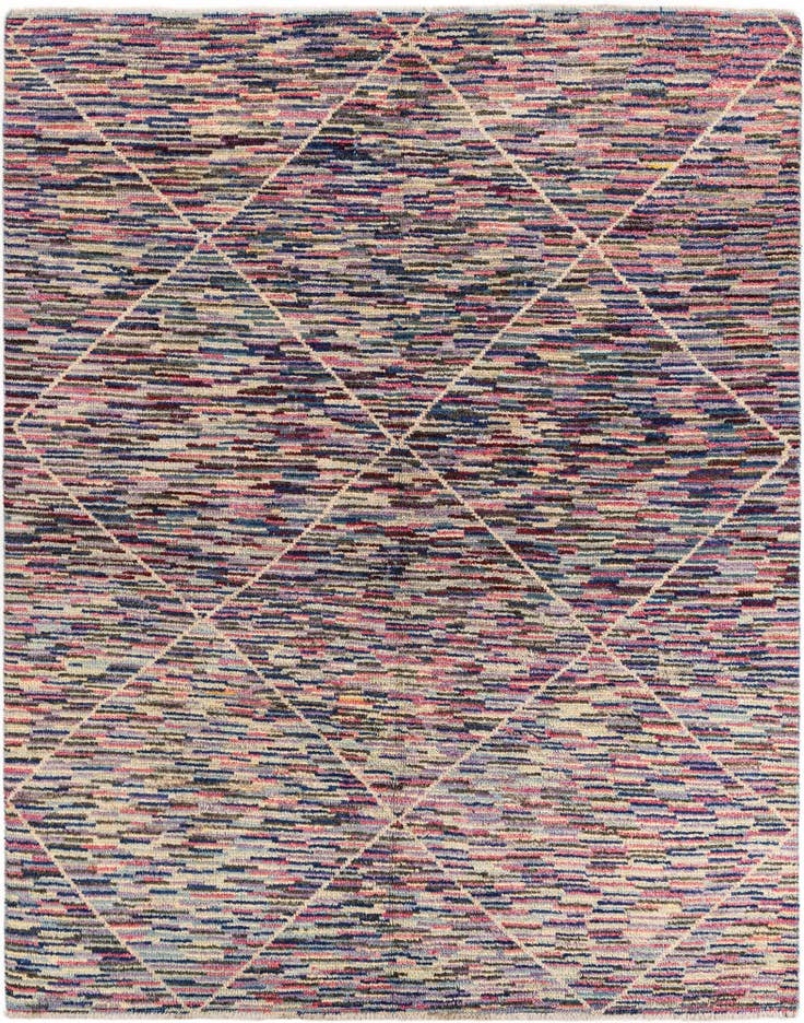 Detail image of 7' 9 x 9' 8 Hand Knotted Moroccan Wool Rug