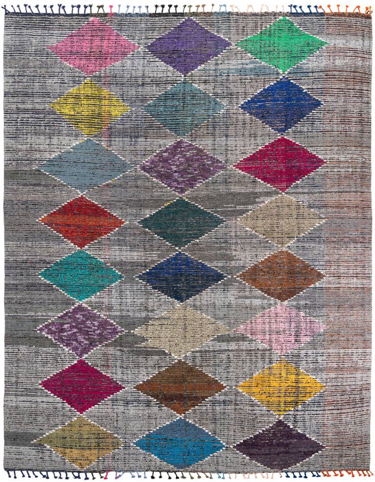 Detail image of 10' 3 x 13' 4 Hand Knotted Moroccan Wool Rug