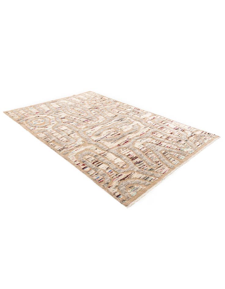 Detail image of 5' 8 x 8' 5 Hand Knotted Moroccan Rug