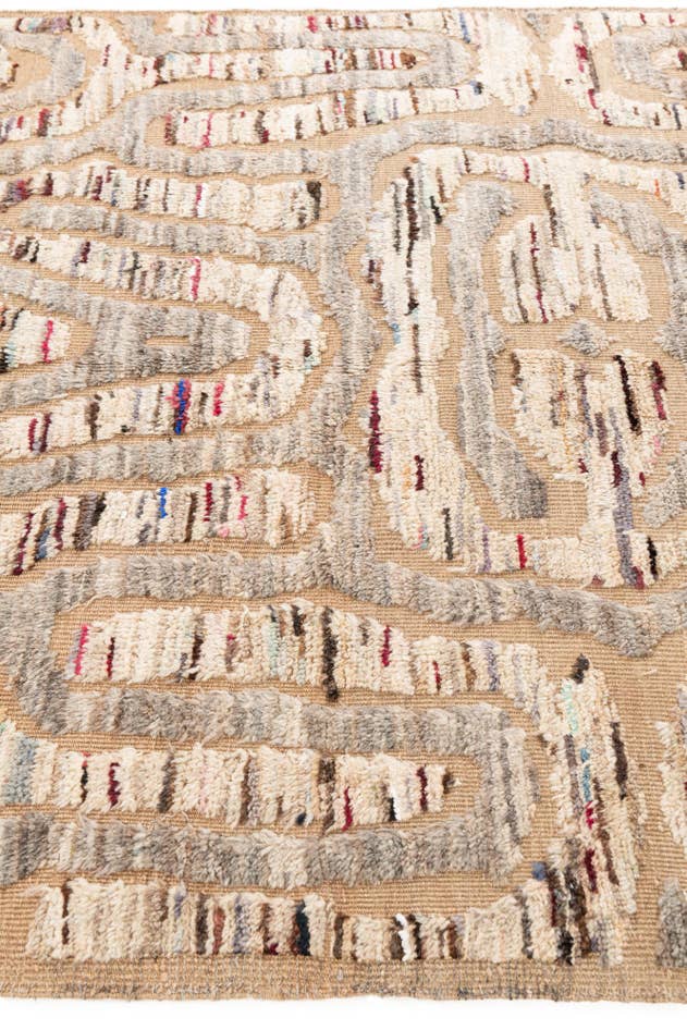 Detail image of 5' 8 x 8' 5 Hand Knotted Moroccan Rug