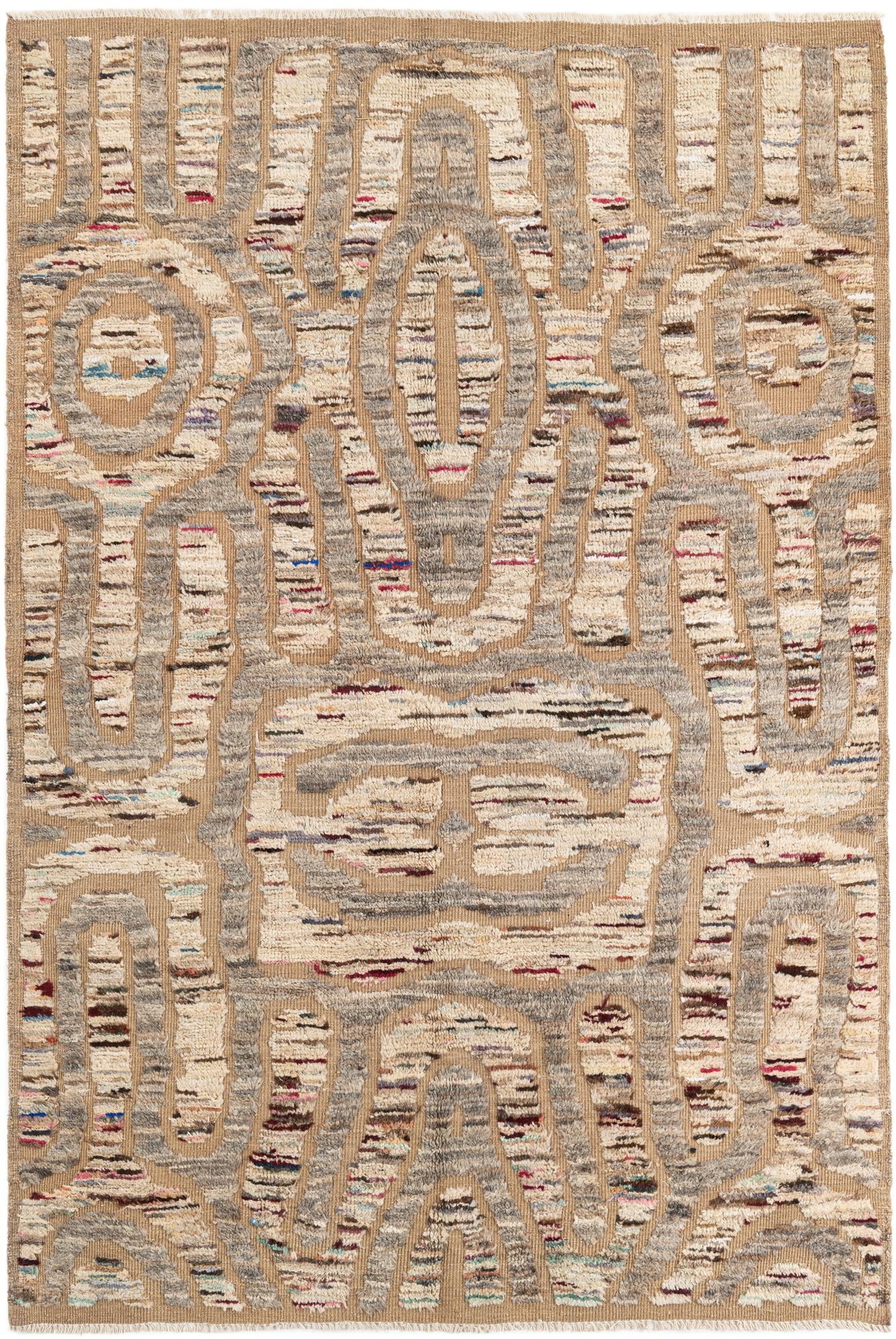 5' 8 x 8' 5 Hand Knotted Moroccan Rug