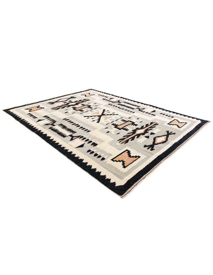 8' 3 x 10' 7 Hand Knotted Moroccan Wool Rug