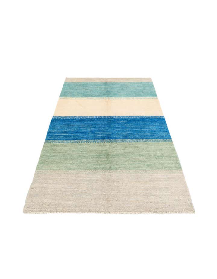 5' 1 x 8' 3 Hand Knotted Moroccan Wool Rug