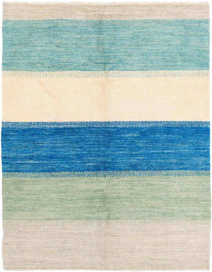 Detail image of 5' 1 x 8' 3 Hand Knotted Moroccan Wool Rug