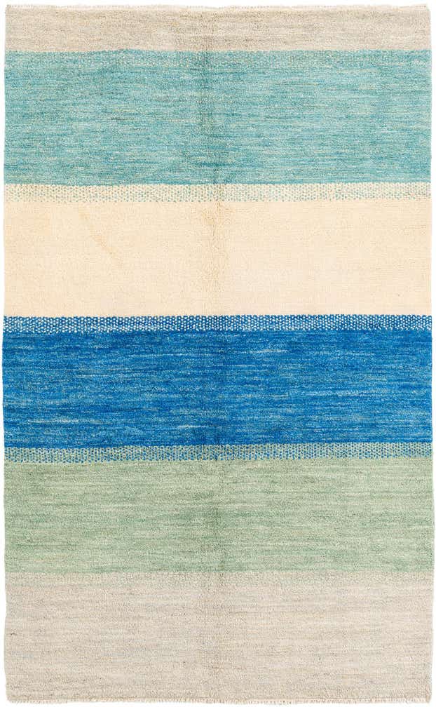 5' 1 x 8' 3 Hand Knotted Moroccan Wool Rug