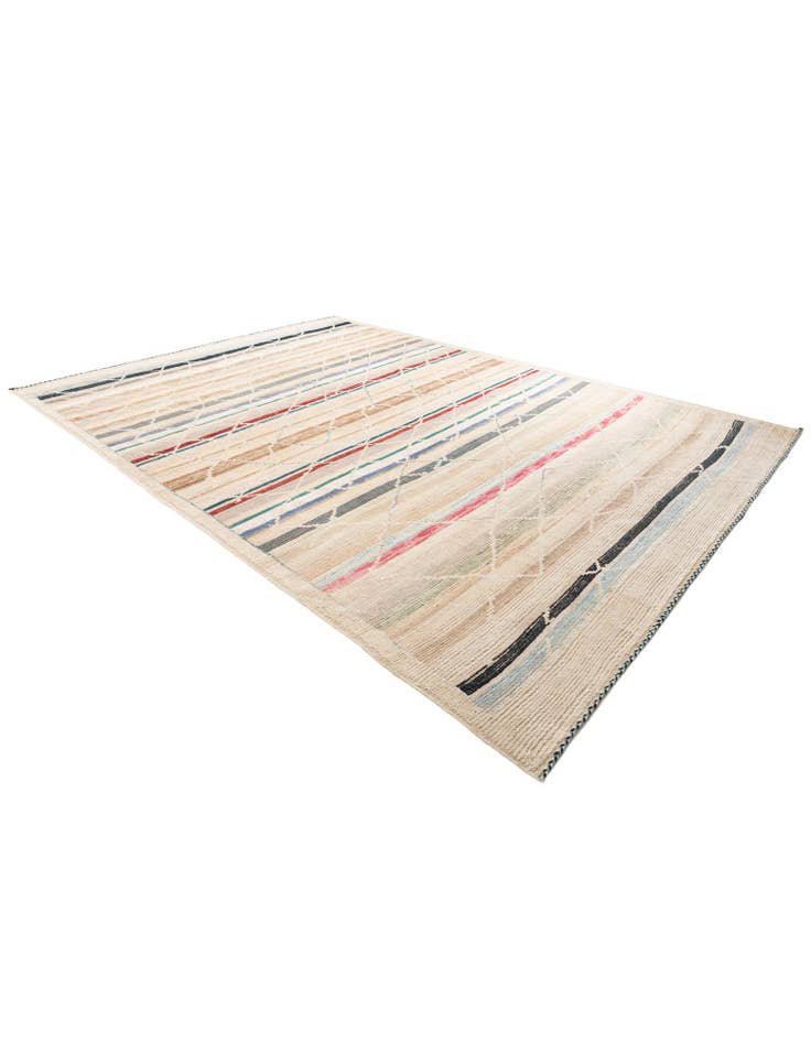 Detail image of 10' 2 x 14' 1  Hand Knotted Moroccan Rug