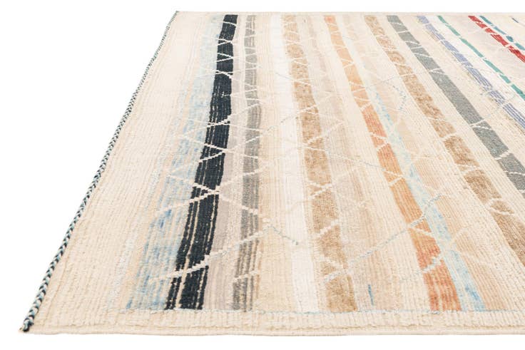 Detail image of 10' 2 x 14' 1 Hand Knotted Moroccan Rug