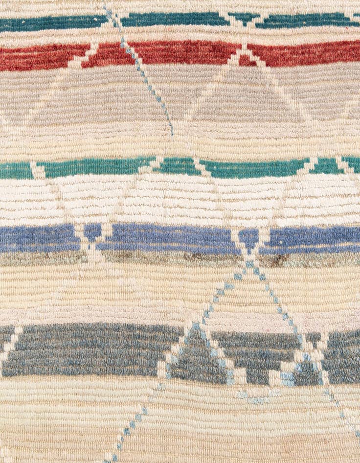 Detail image of 10' 2 x 14' 1  Hand Knotted Moroccan Rug