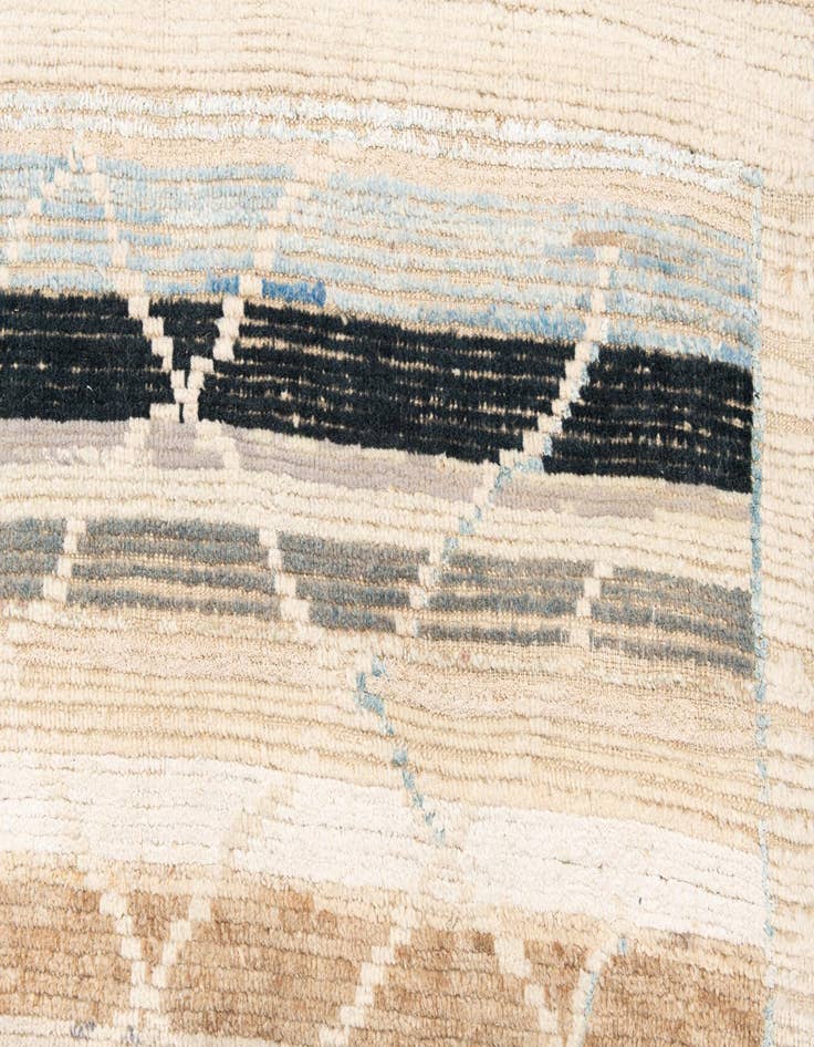 Detail image of 10' 2 x 14' 1  Hand Knotted Moroccan Rug