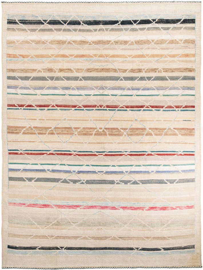 Detail image of 10' 2 x 14' 1 Hand Knotted Moroccan Rug