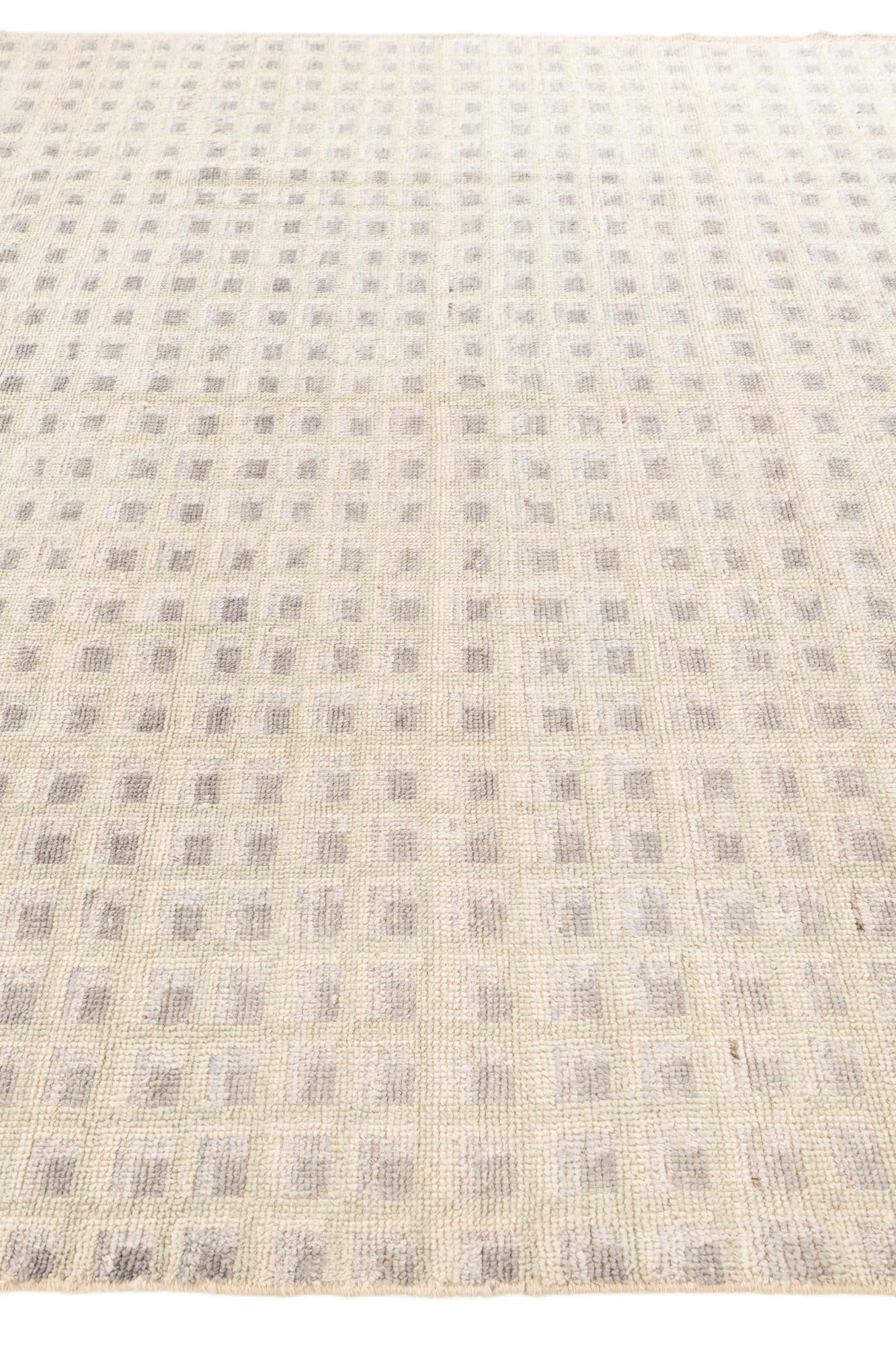 8' 5 x 10' 2 Hand Knotted Moroccan Wool Rug