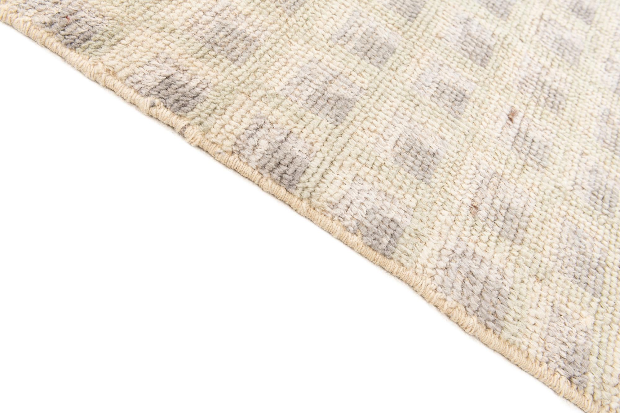 8' 5 x 10' 2 Hand Knotted Moroccan Wool Rug