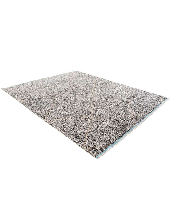 8' x 10' 8 Hand Knotted Moroccan Wool Rug