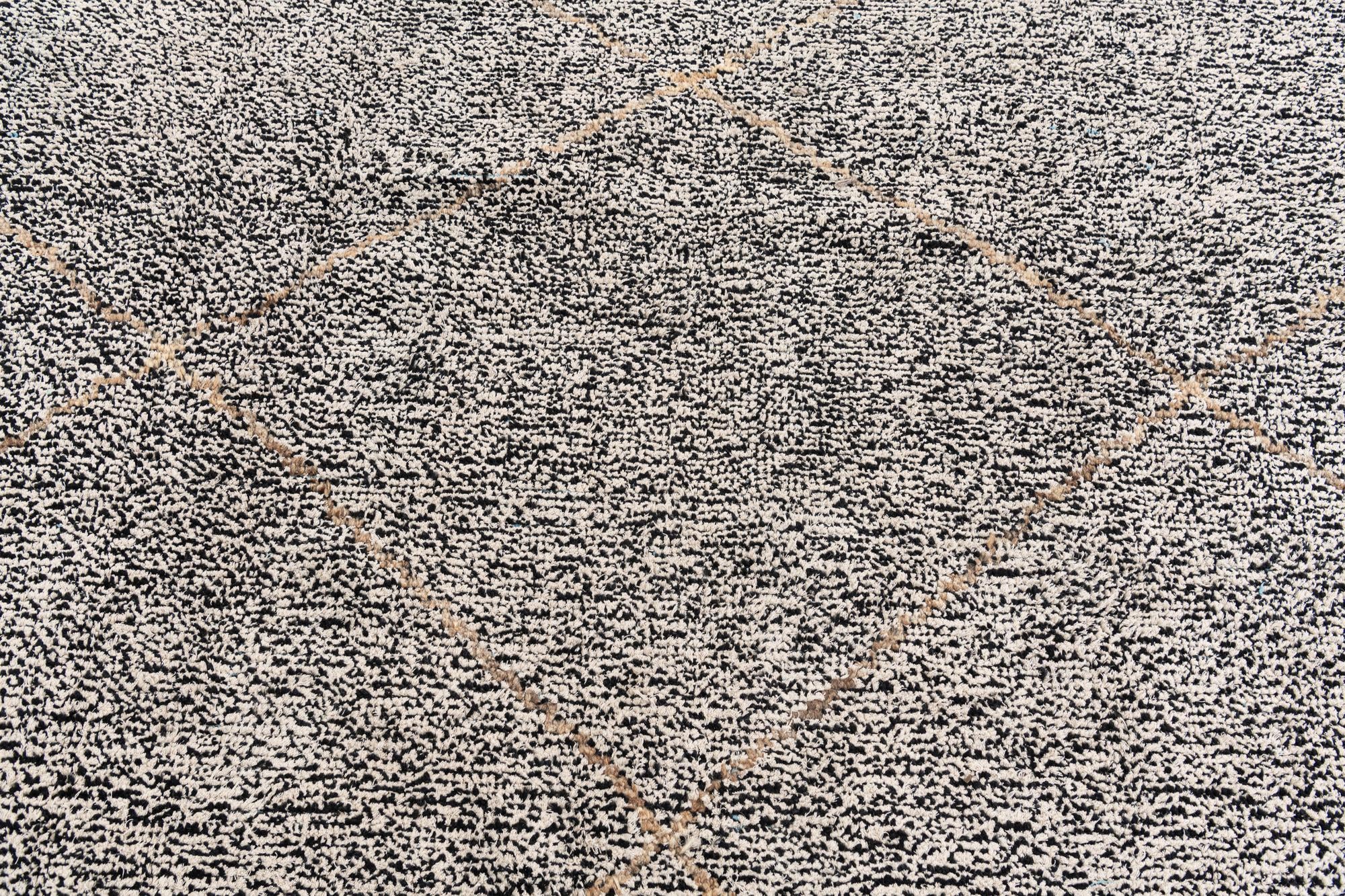 8' x 10' 8 Hand Knotted Moroccan Wool Rug