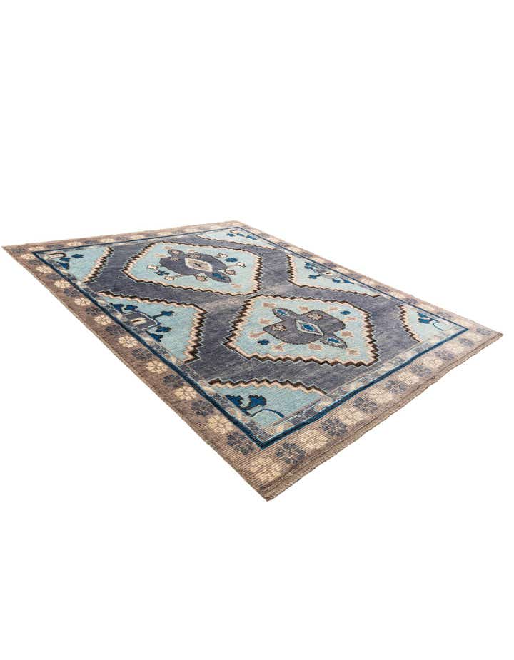 8' 7 x 10' 2 Hand Knotted Moroccan Wool Rug