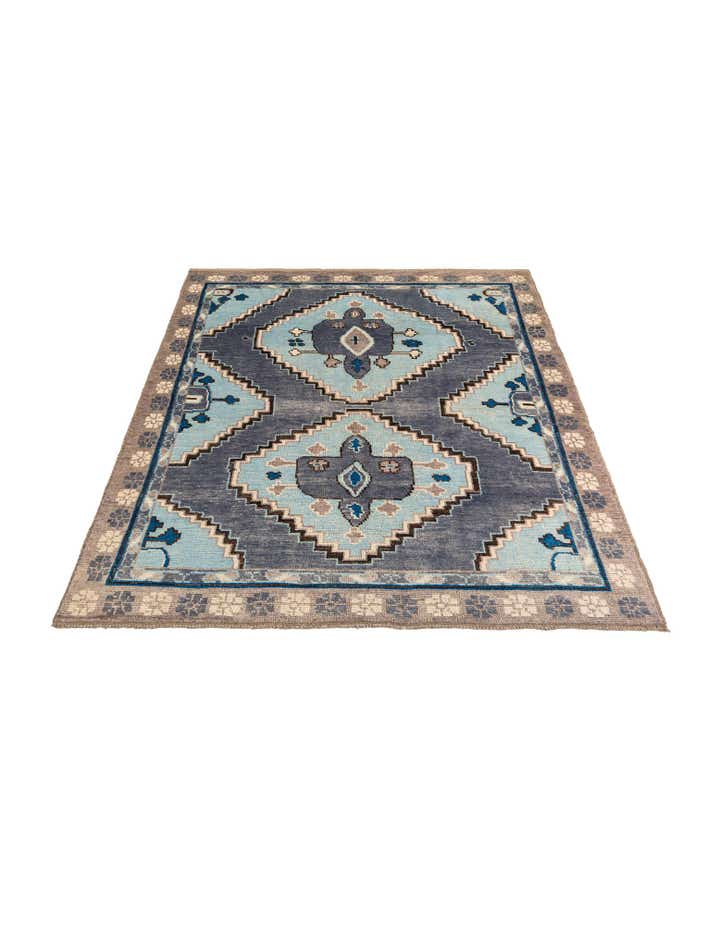 8' 7 x 10' 2 Hand Knotted Moroccan Wool Rug