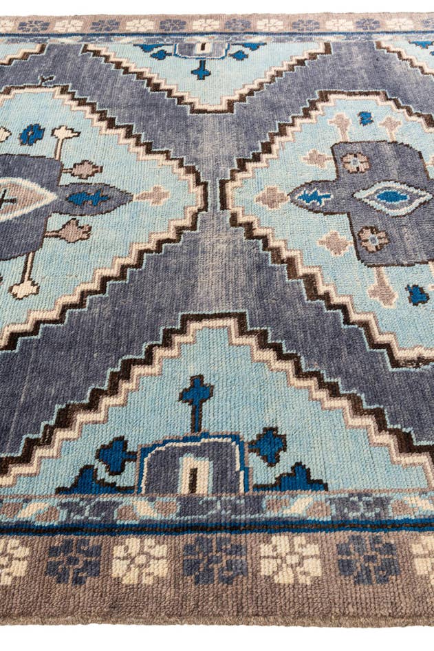 Detail image of 8' 7 x 10' 2 Hand Knotted Moroccan Wool Rug