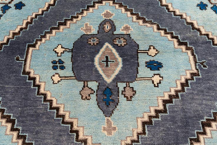 Detail image of 8' 7 x 10' 2 Hand Knotted Moroccan Wool Rug