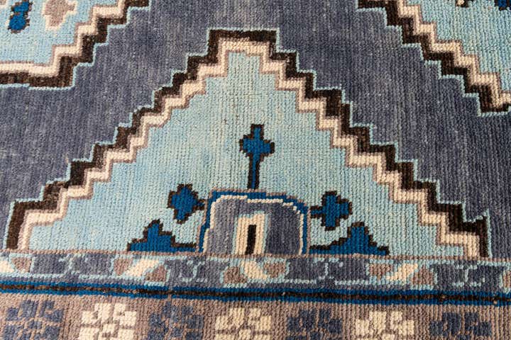 8' 7 x 10' 2 Hand Knotted Moroccan Wool Rug