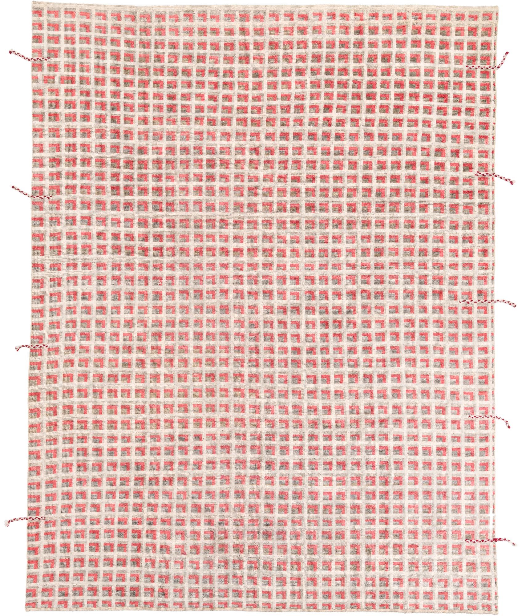 9' 5 x 12' 1 Hand Knotted Moroccan Wool Rug