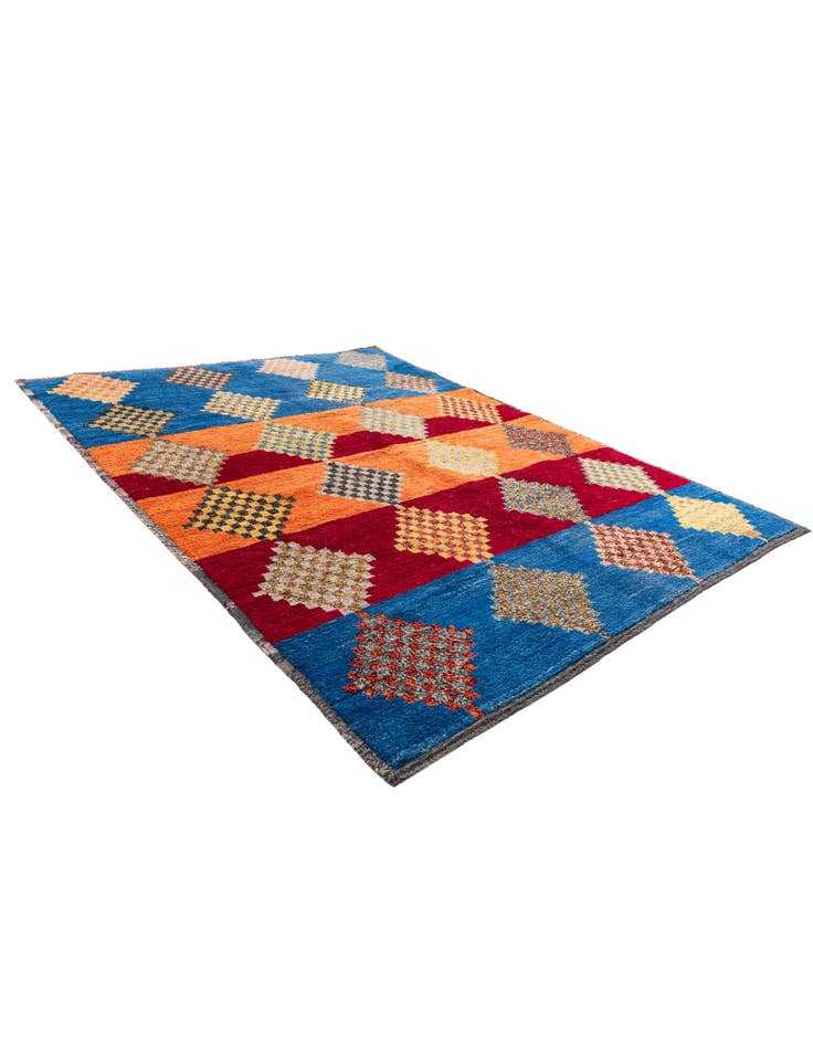 Detail image of 9' 3 x 11' 8 Hand Knotted Moroccan Wool Rug