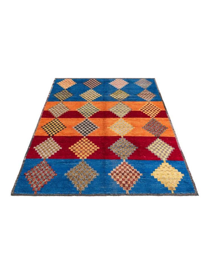 Detail image of 9' 3 x 11' 8 Hand Knotted Moroccan Wool Rug