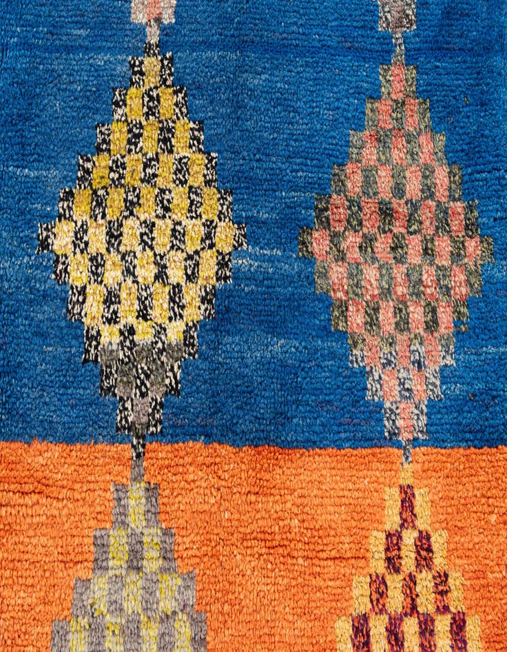 Detail image of 9' 3 x 11' 8  Hand Knotted Moroccan Wool Rug
