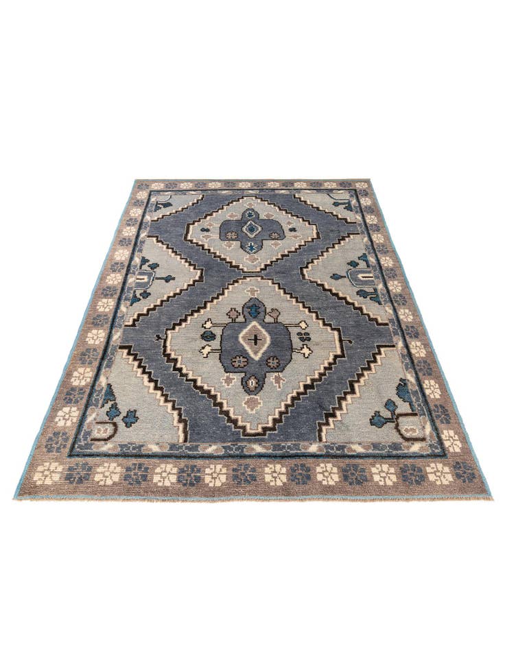 Detail image of 8' x 10' 5 Hand Knotted Moroccan Wool Rug