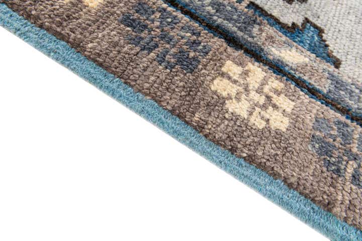 8' x 10' 5 Hand Knotted Moroccan Wool Rug