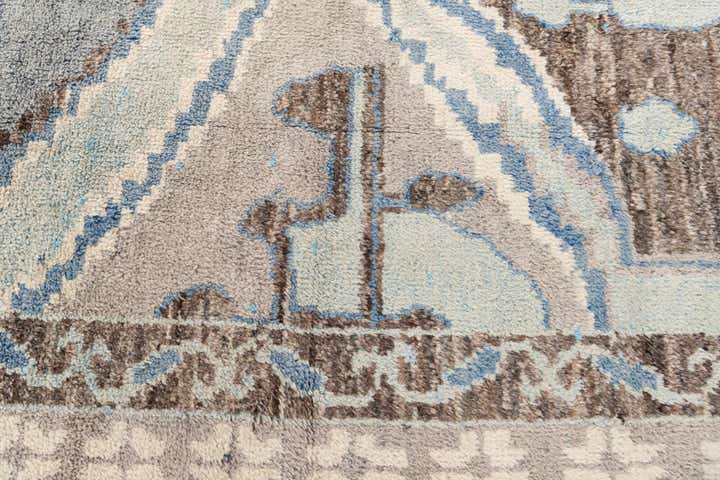 8' 2 x 10' 2 Hand Knotted Moroccan Wool Rug