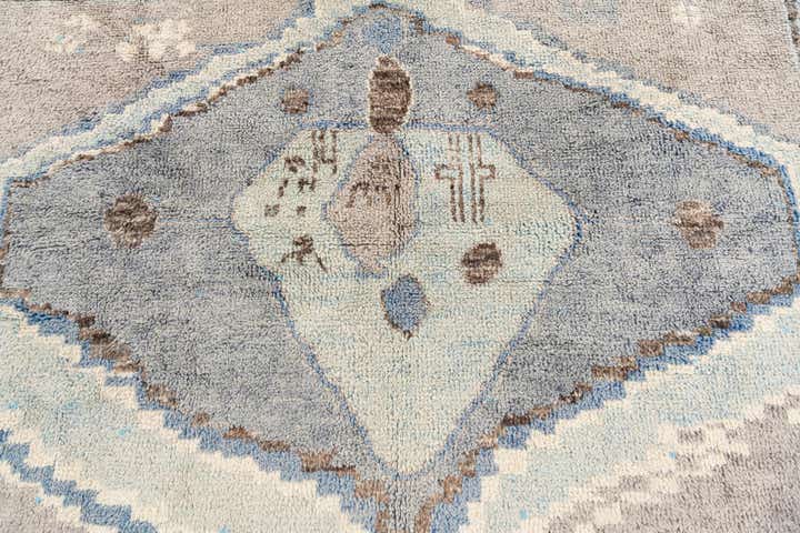 8' 2 x 10' 2 Hand Knotted Moroccan Wool Rug