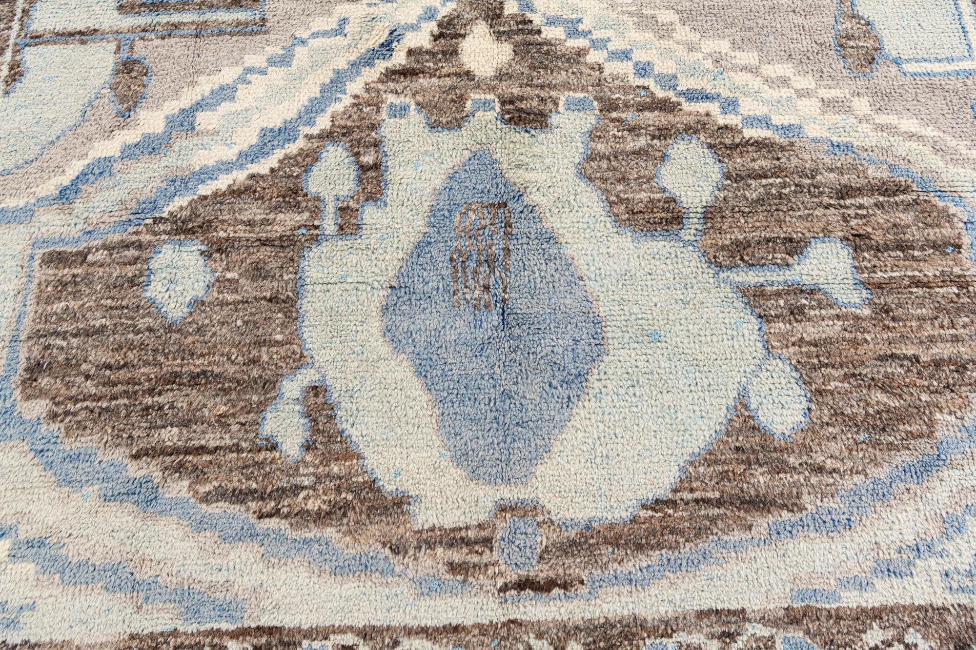 8' 2 x 10' 2 Hand Knotted Moroccan Wool Rug