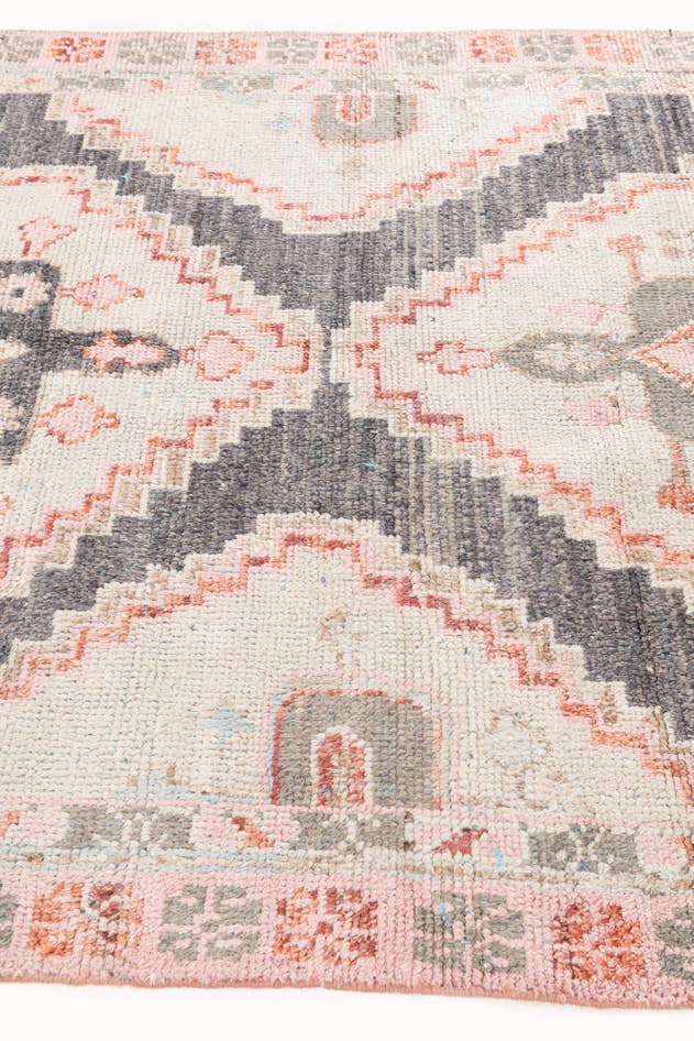 Detail image of 5' 9 x 9' 7 Hand Knotted Moroccan Wool Rug
