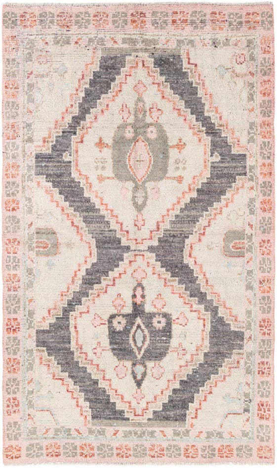 Detail image of 5' 9 x 9' 7 Hand Knotted Moroccan Wool Rug