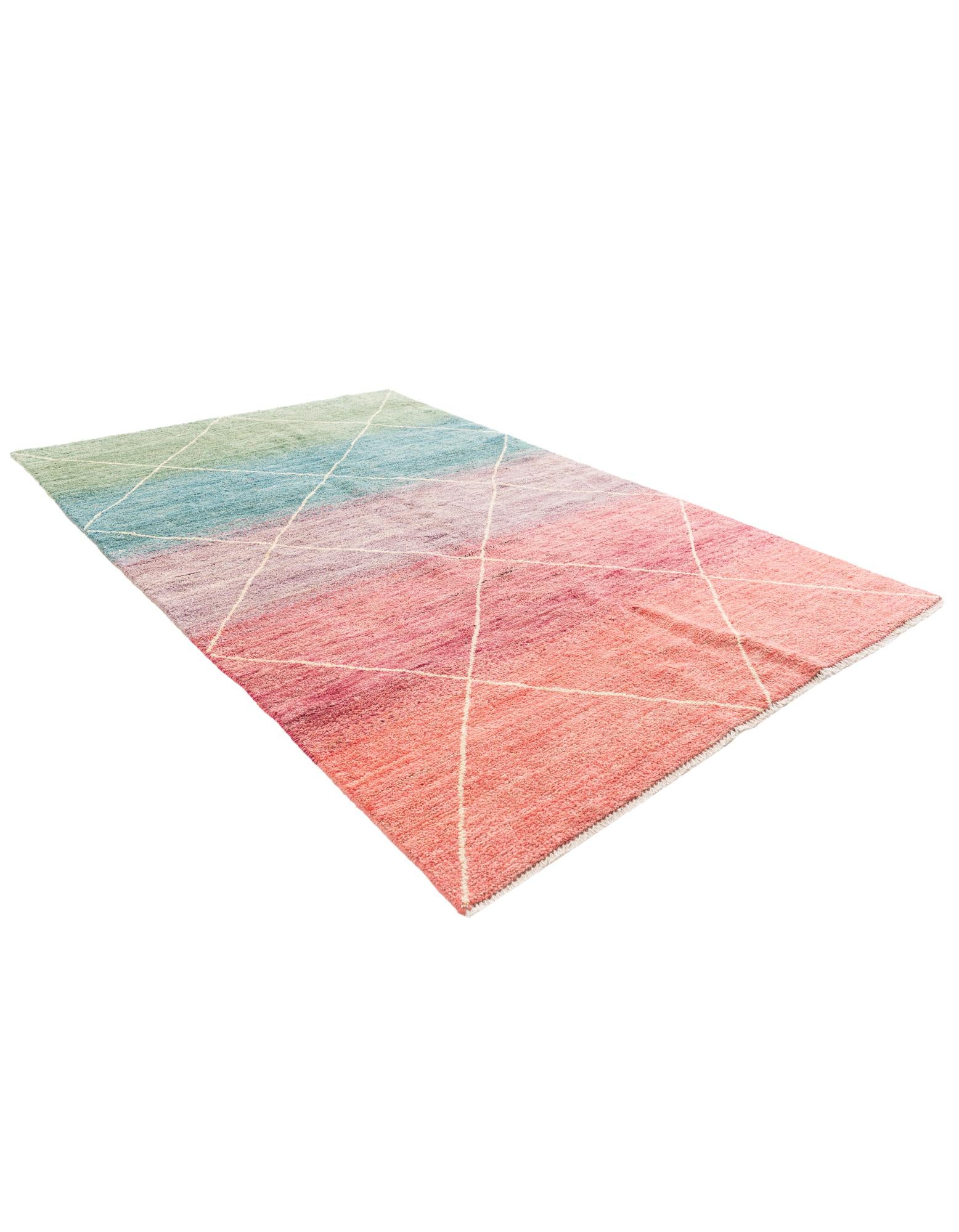 5' 1 x 8' Hand Knotted Moroccan Wool Rug