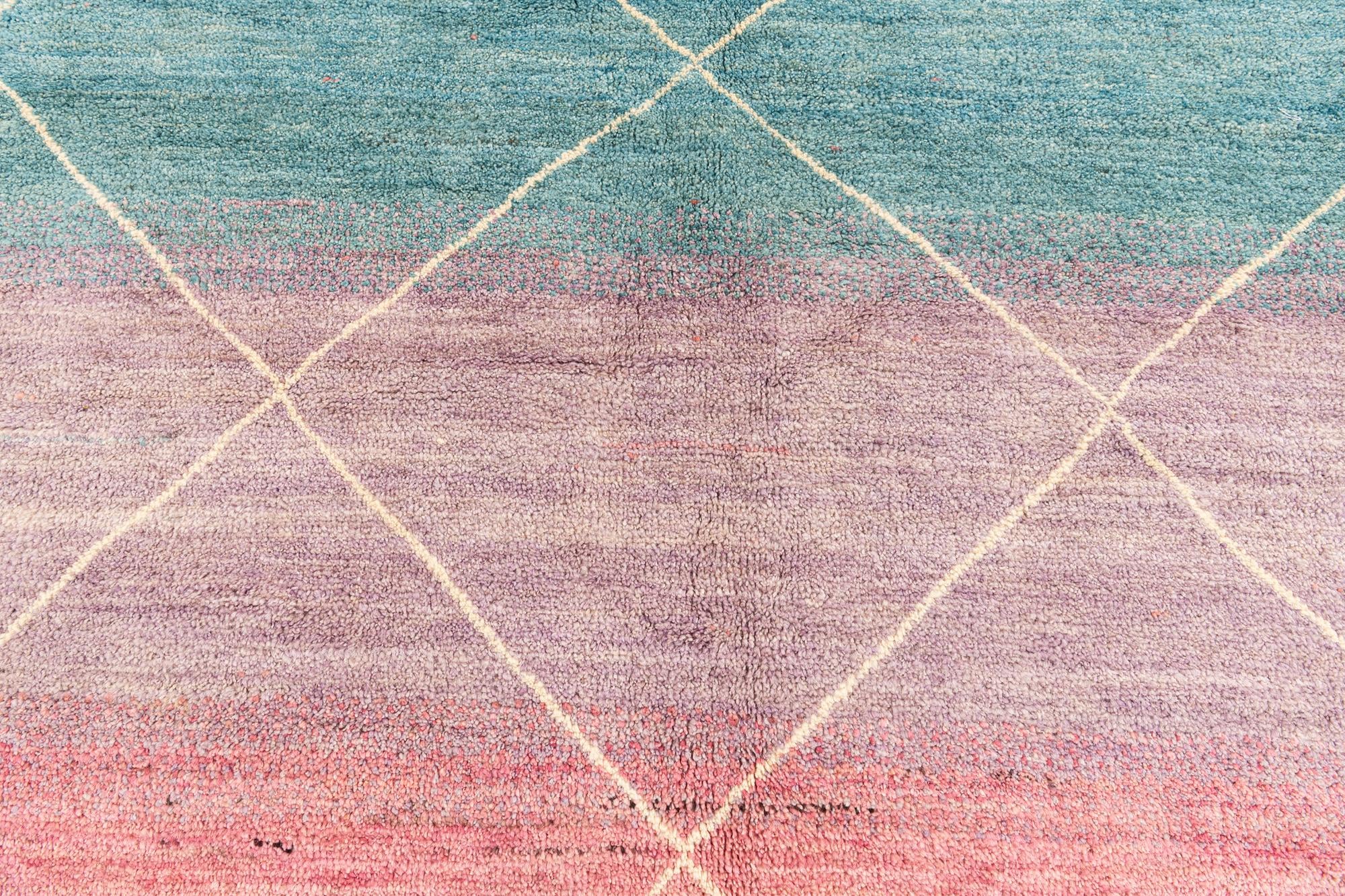 5' 1 x 8' Hand Knotted Moroccan Wool Rug