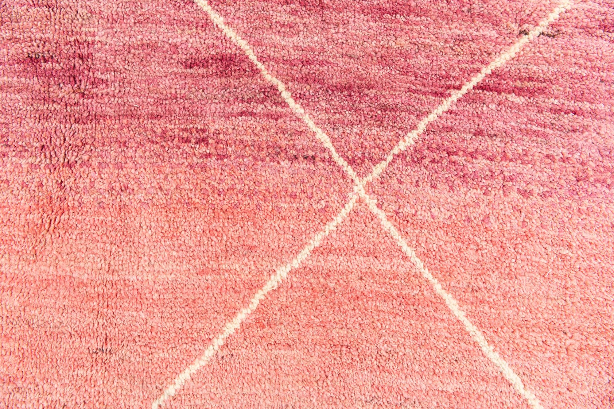 5' 1 x 8' Hand Knotted Moroccan Wool Rug
