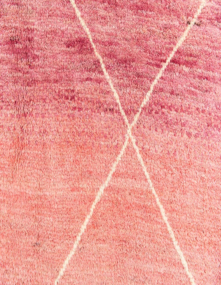 Detail image of 5' 1 x 8'  Hand Knotted Moroccan Wool Rug