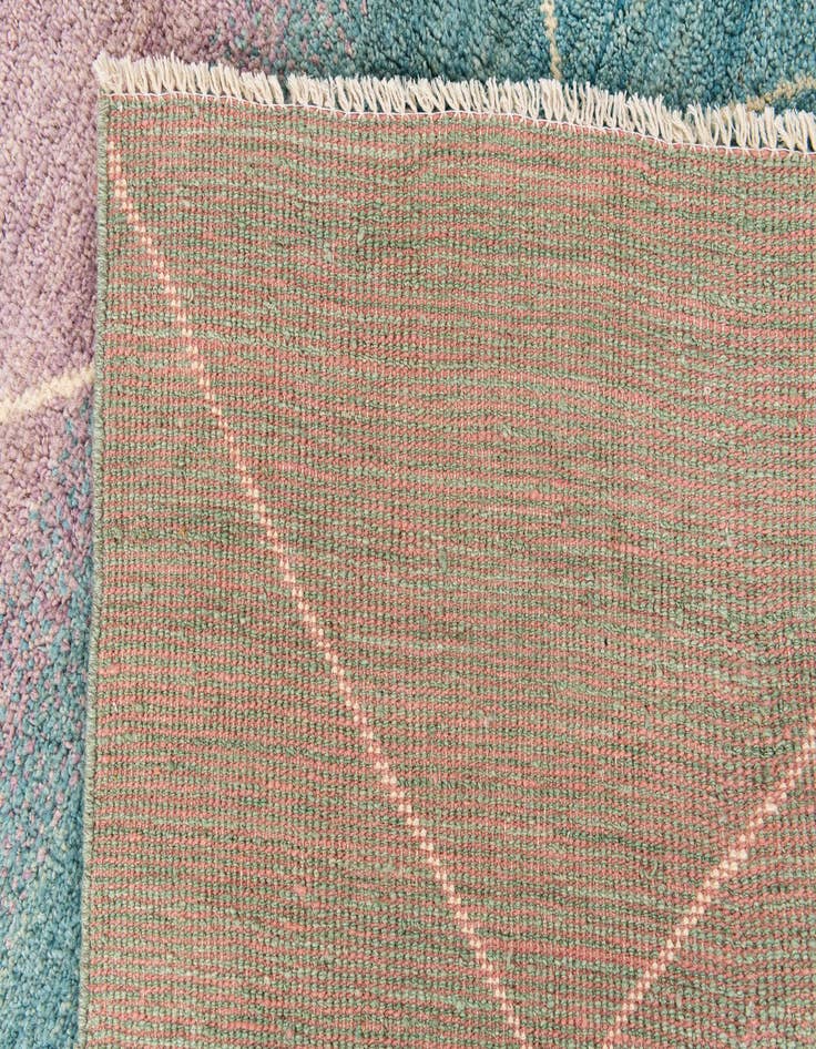 Detail image of 5' 1 x 8'  Hand Knotted Moroccan Wool Rug