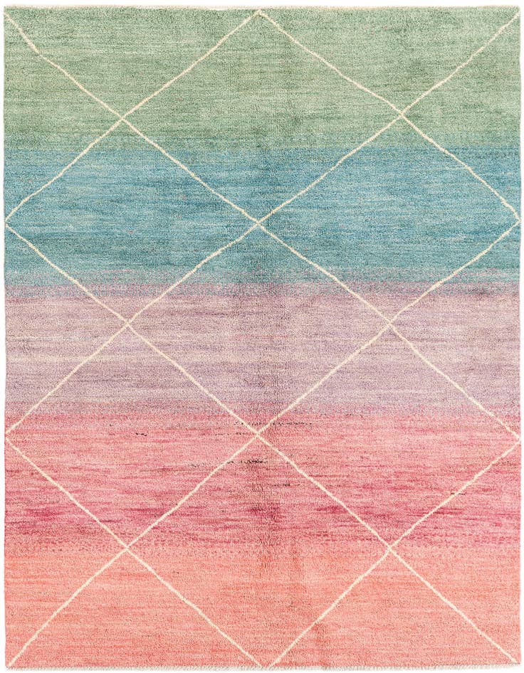 Detail image of 5' 1 x 8' Hand Knotted Moroccan Wool Rug