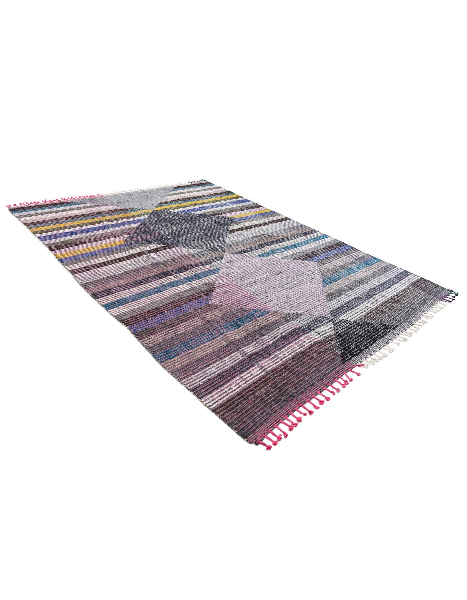 7' 8 x 10' 8 Hand Knotted Moroccan Wool Rug