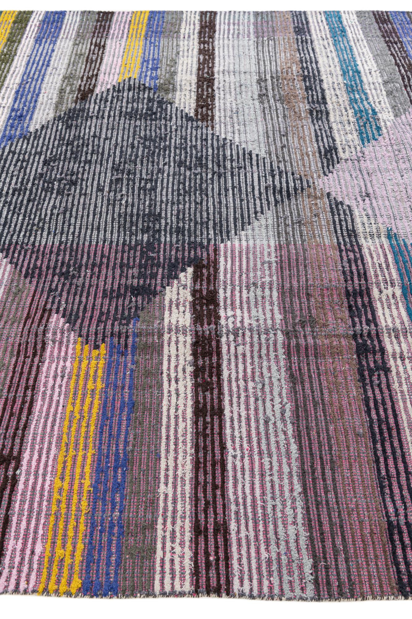 7' 8 x 10' 8 Hand Knotted Moroccan Wool Rug
