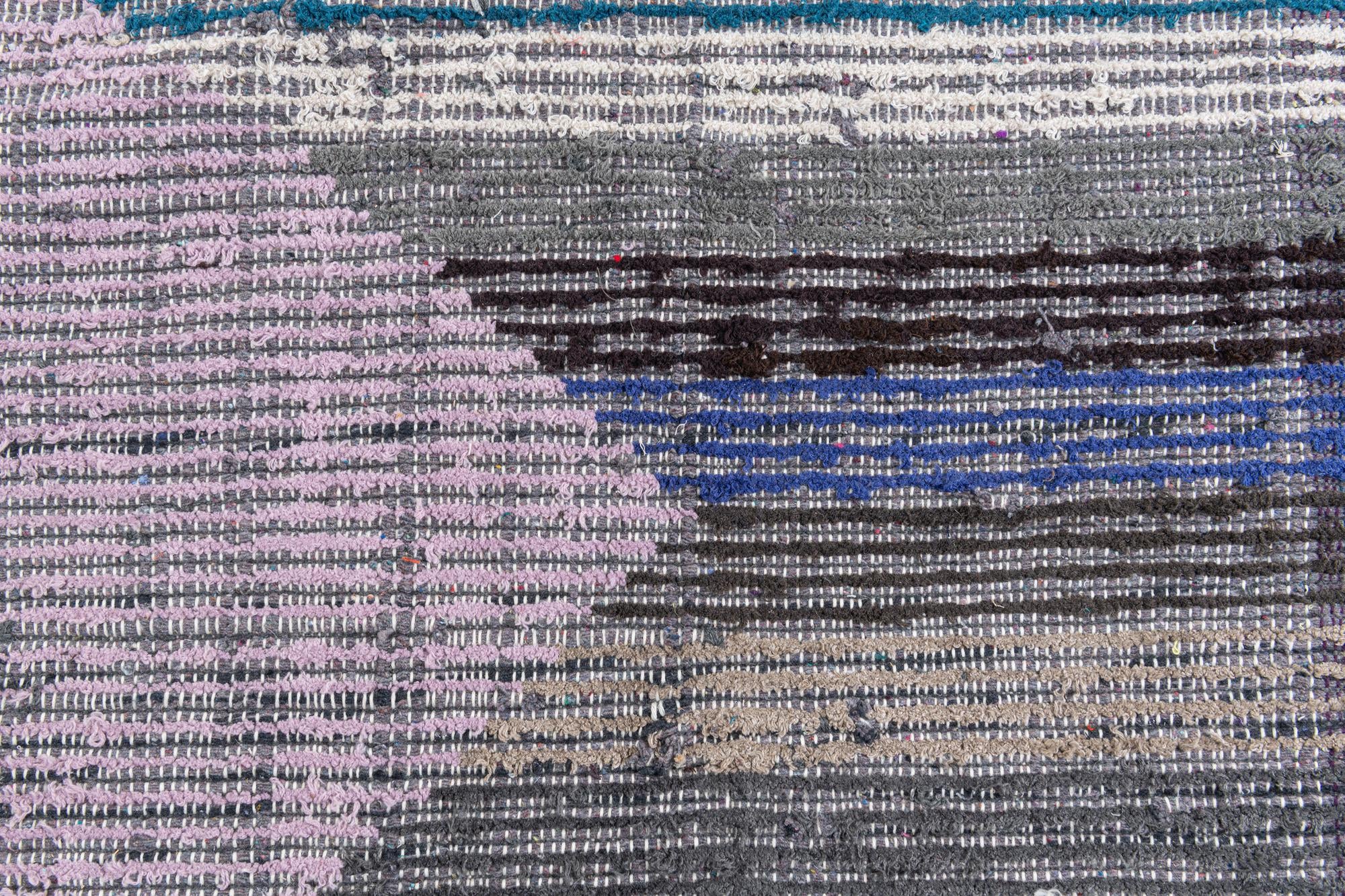 7' 8 x 10' 8 Hand Knotted Moroccan Wool Rug