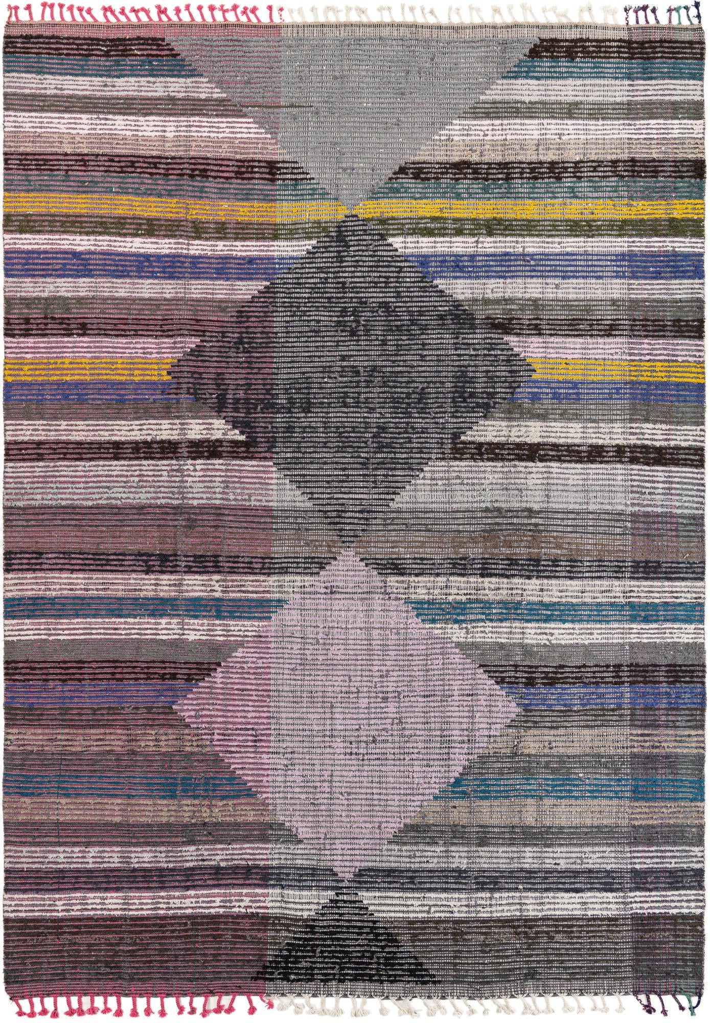 7' 8 x 10' 8 Hand Knotted Moroccan Wool Rug