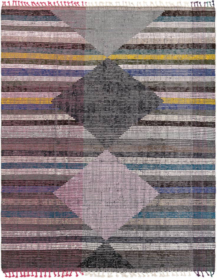 Detail image of 7' 8 x 10' 8 Hand Knotted Moroccan Wool Rug