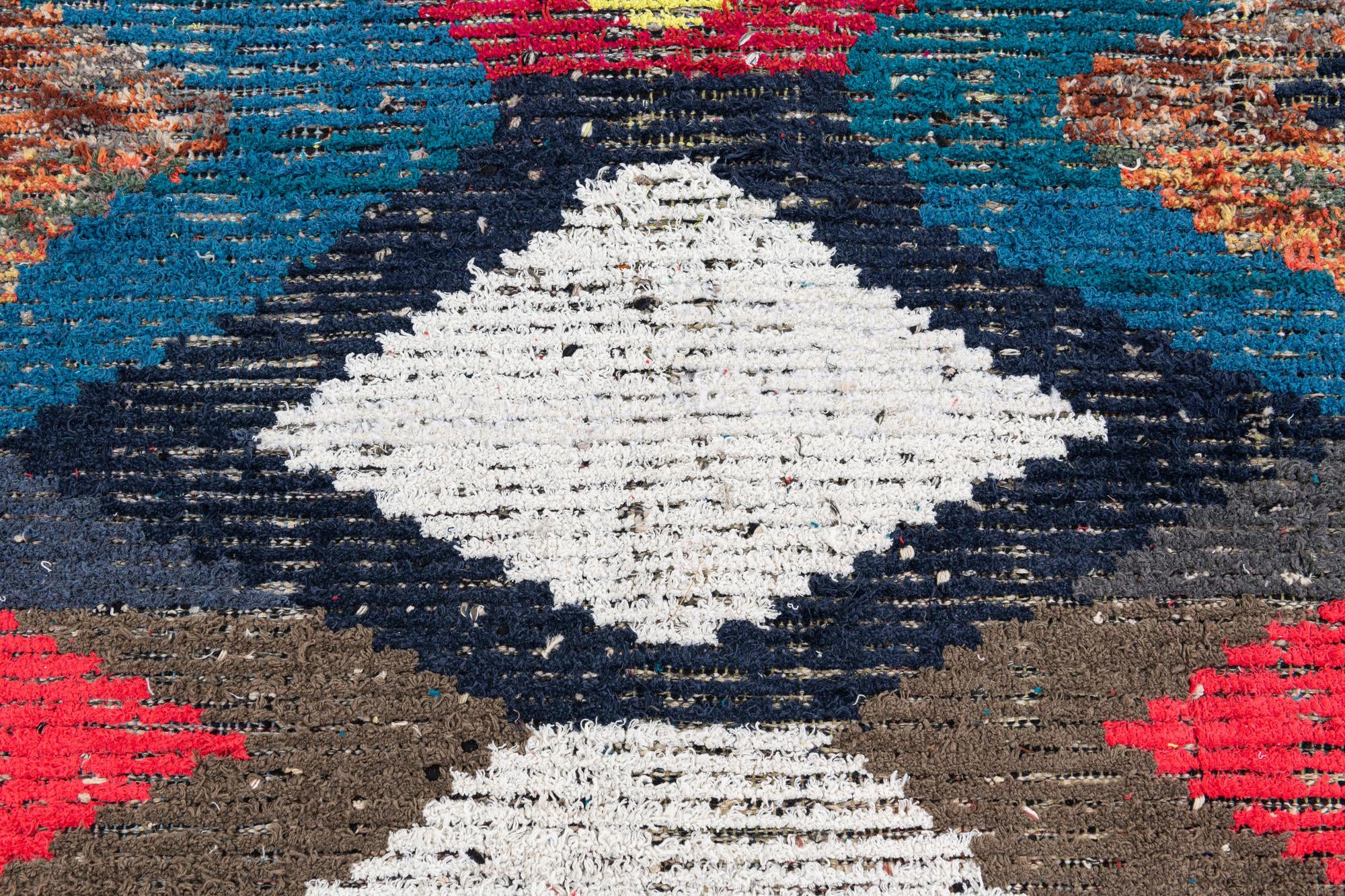 8' 1 x 10' 8 Hand Knotted Moroccan Wool Rug