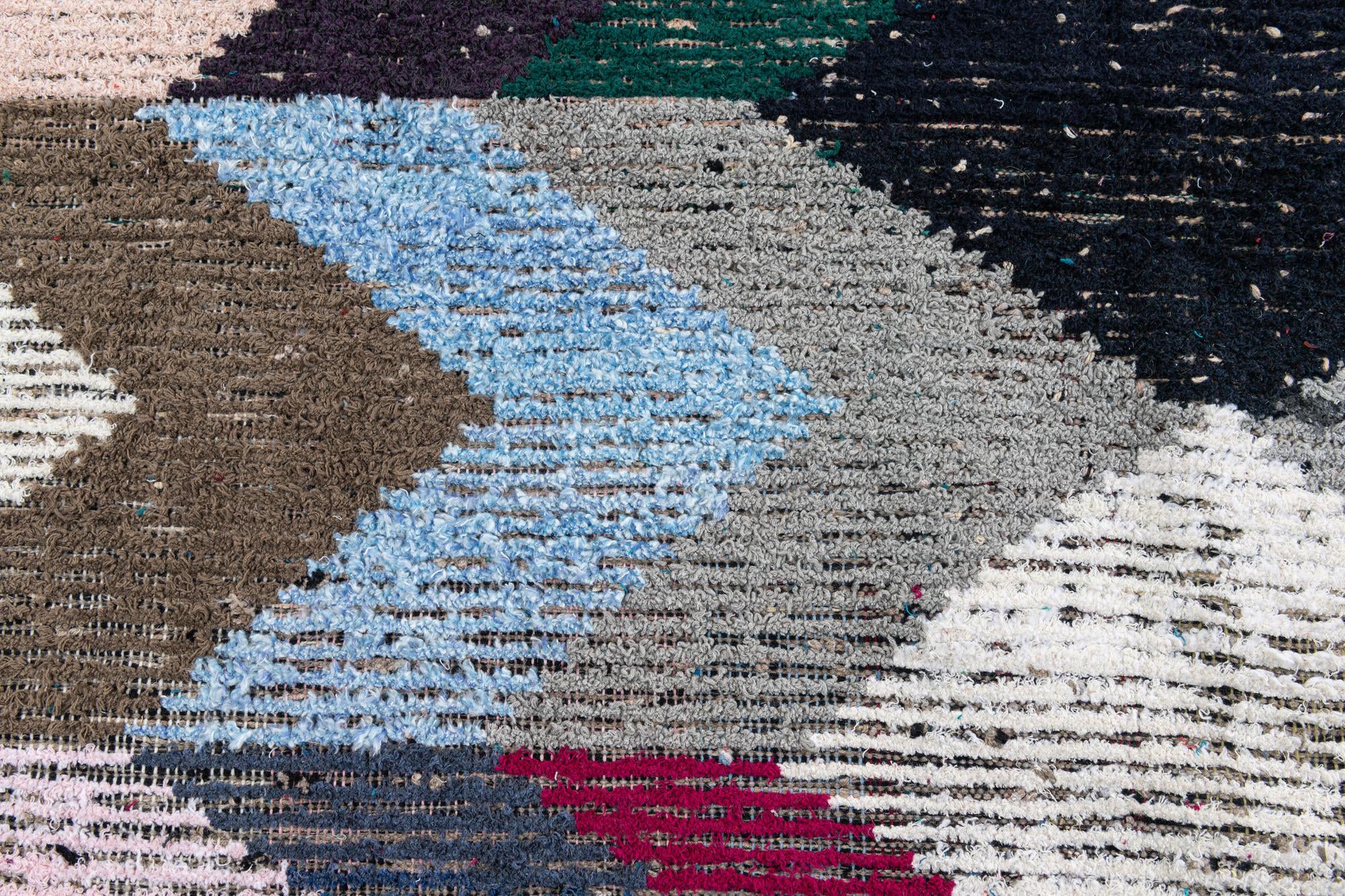 8' 1 x 10' 8 Hand Knotted Moroccan Wool Rug